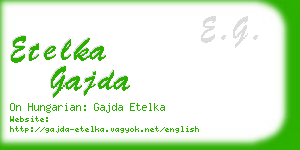 etelka gajda business card